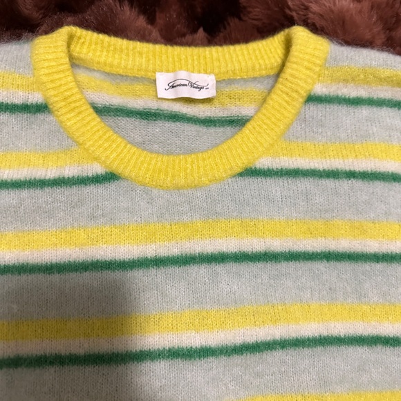 AMV AMERICAN VINTAGE VITOW JUMPER SWEATER STRIPES - Picture 3 of 3